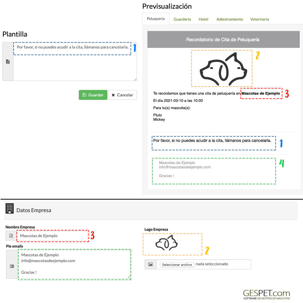 enviar recordatorios automaticos a clientes de citas de peluqueria