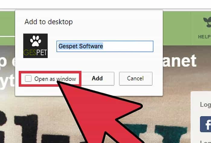 gespet software crear icono en el escritorio