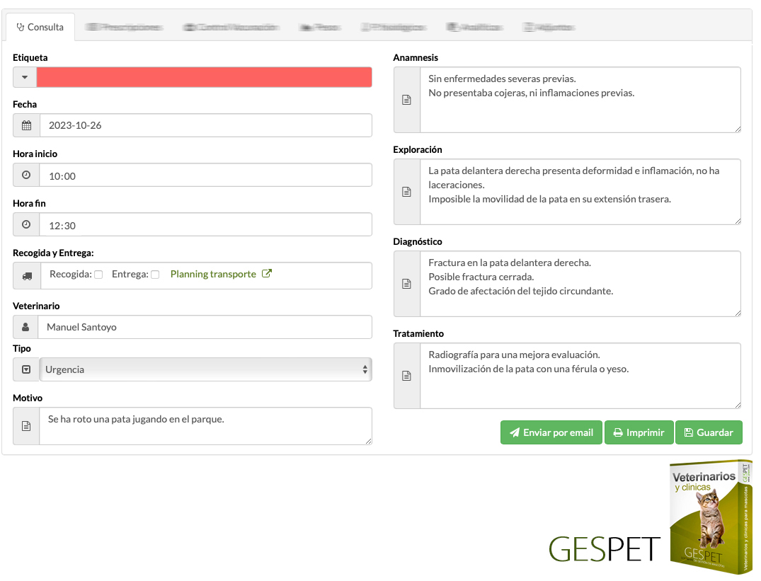 app consultas veterinarias tablet