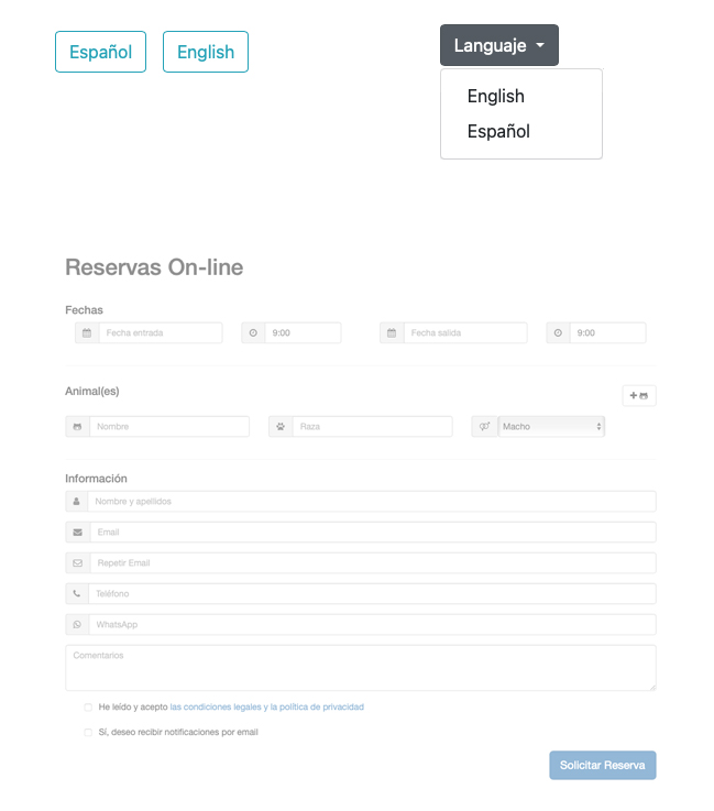 Free Online booking system for your website screenshot for online booking software for pet businesses