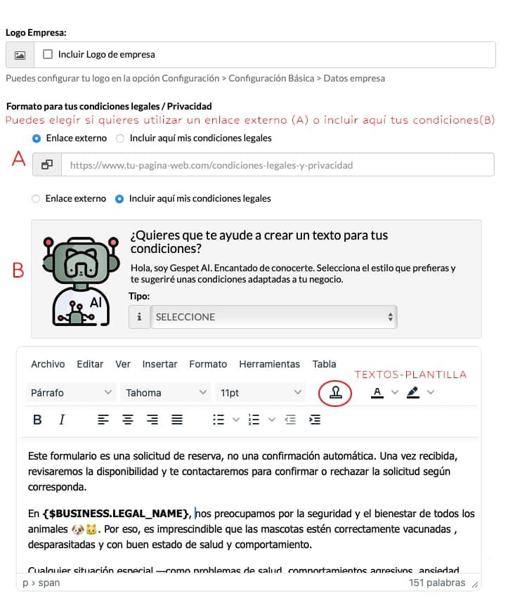 online erreserba maskoten haurtzaindegirako online erreserba konfigurazioa maskoten haurtzaindegirako