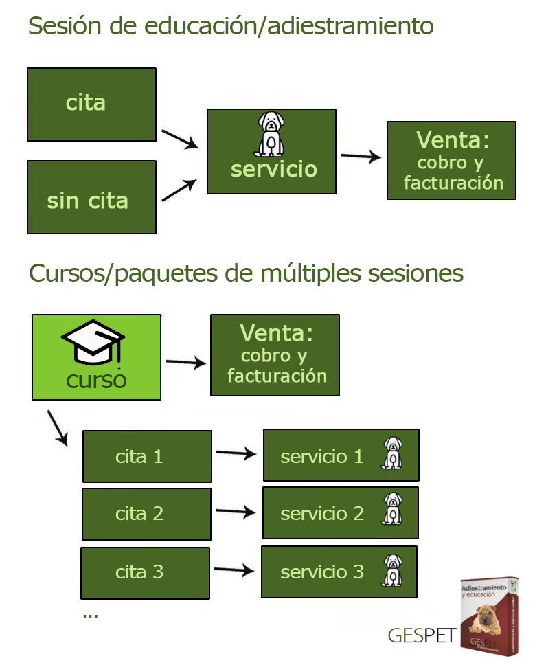 funcionamiento del software de adiestramiento