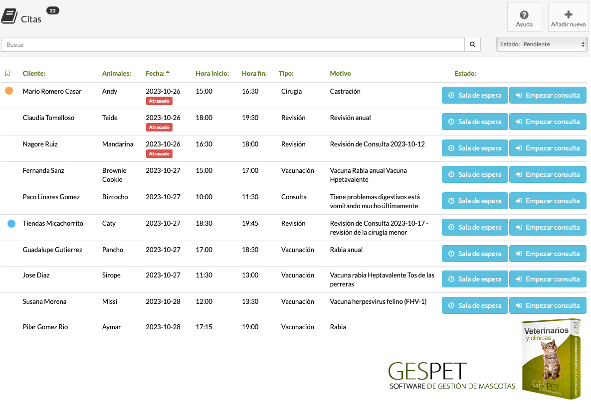 software citas veterinarias