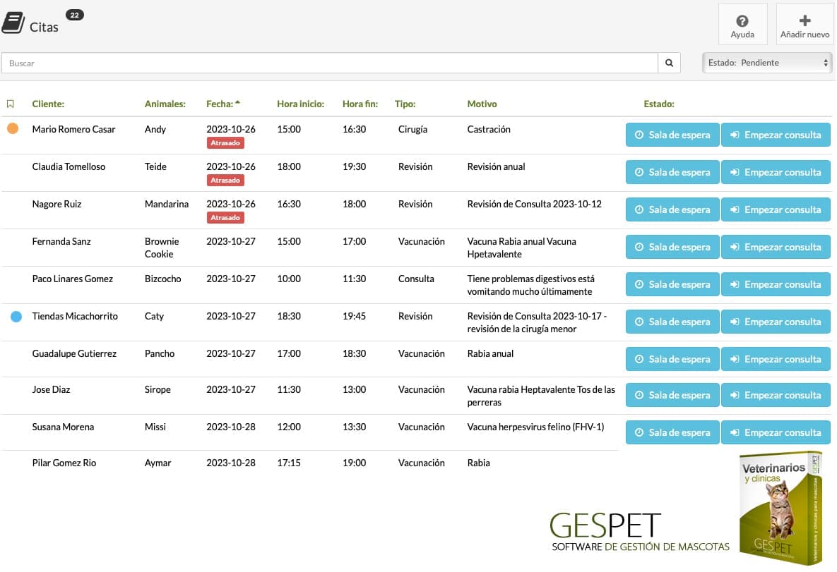 software citas veterinarias