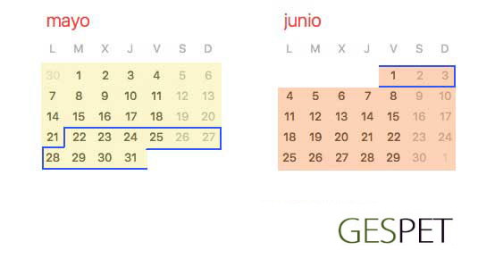 calendario hotel de mascotas