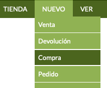 pedidos, compras y proveedores en software para tienda de animales