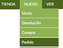 pedidos, compras y proveedores en software para tienda de animales