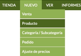 marcas, categorías y productos en software para tienda de mascotas