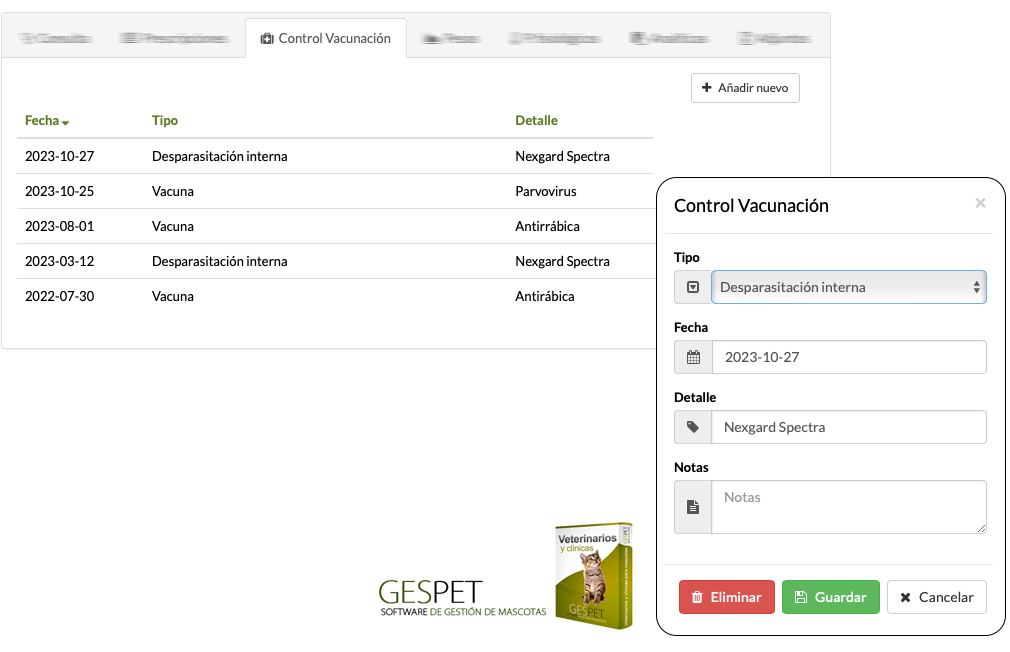software vacunacion veterinario