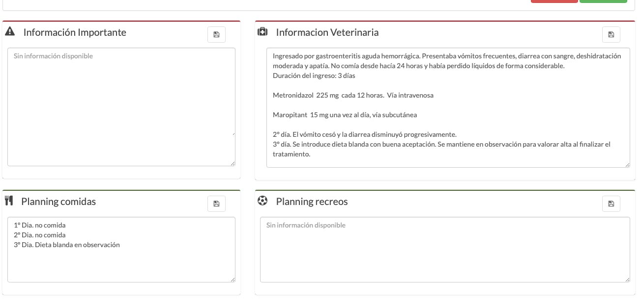 software veterinario para gestión de pacientes en cuidado 24 horas en software para mascotas - veterinario guarderia hospitalizacion 02