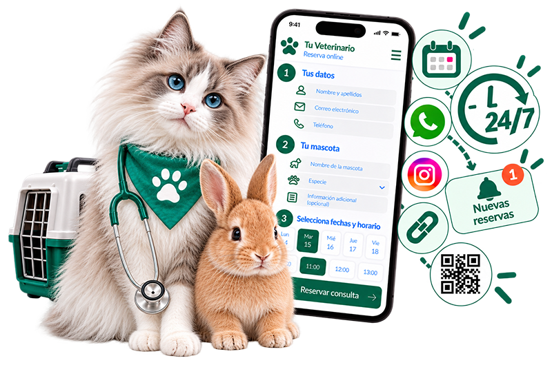reservas online gratis para veterinarios