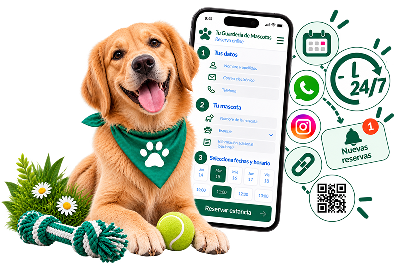 reservas online para guarderias caninas