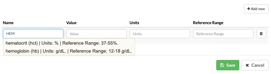 Automatic data auto fill for animal health tests