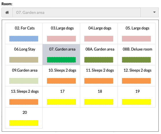 kennel for dogs room selector software