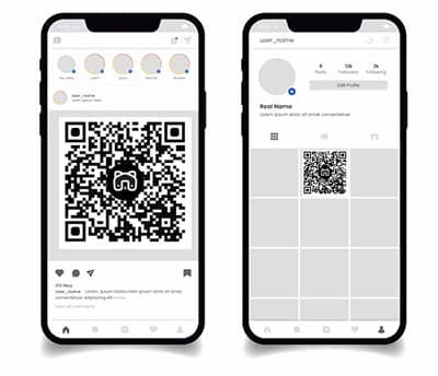 Instagram-QR-Code für Online-Buchung