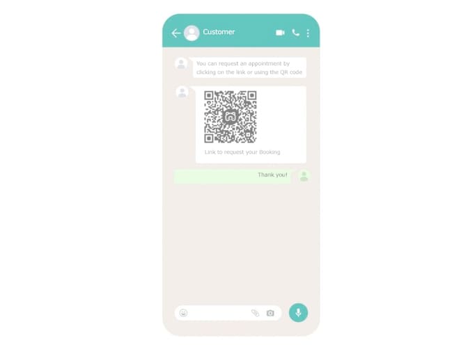 WhatsApp-Link für Online-Buchung