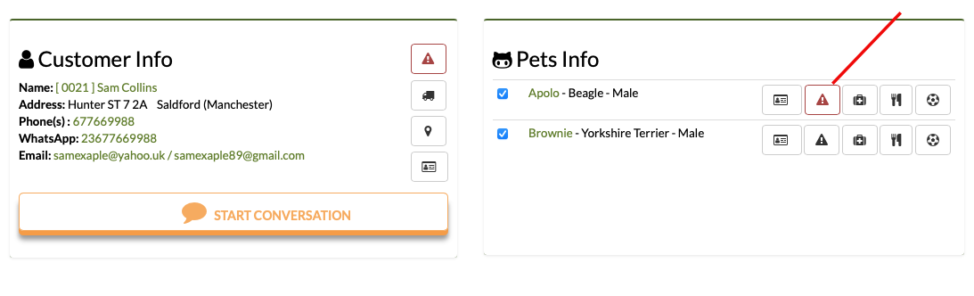 agenda and planning dog boarding