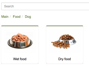 The best petshop software: How to order the products screenshot for pet shop POS and pet store management software