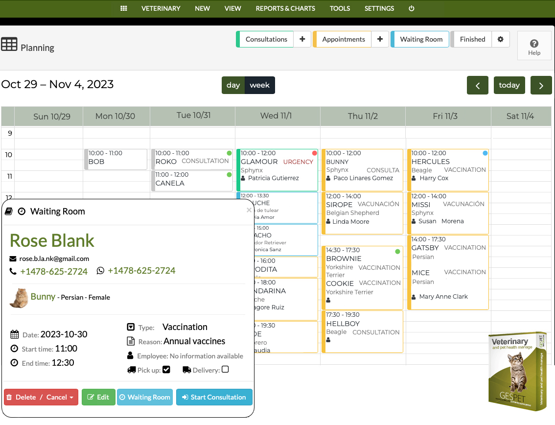 planning veterinary Veterinary agenda