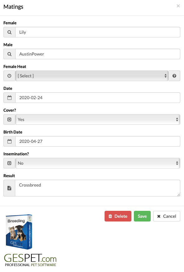 software breeder mating litter