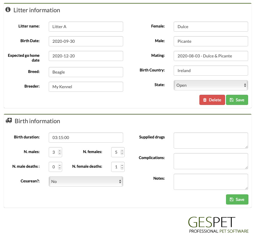 software puppies birth information and sell puppy