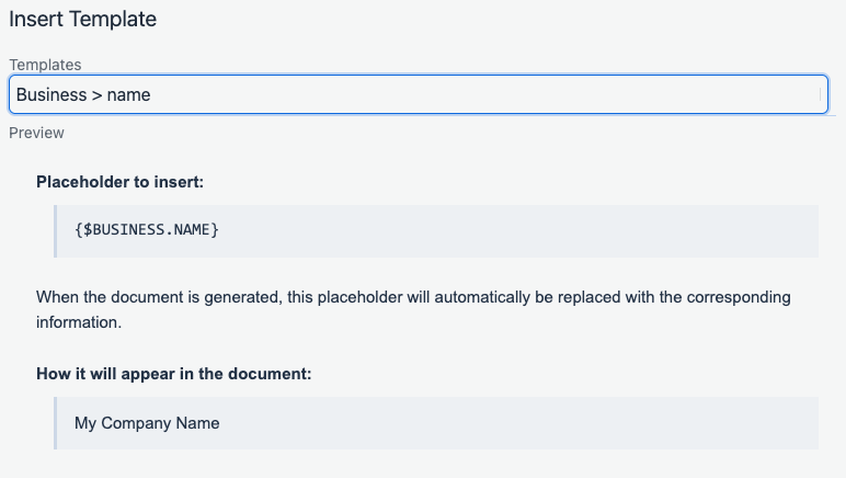 template placeholder preview for pet business documents contracts and messages