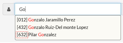 bezeroen bilatzaileko auto-osaketa azkarra