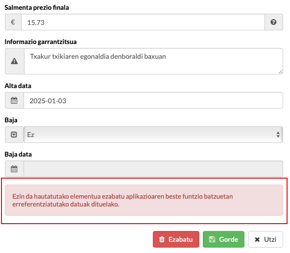 maskoten hotelerako prezioak konfiguratu