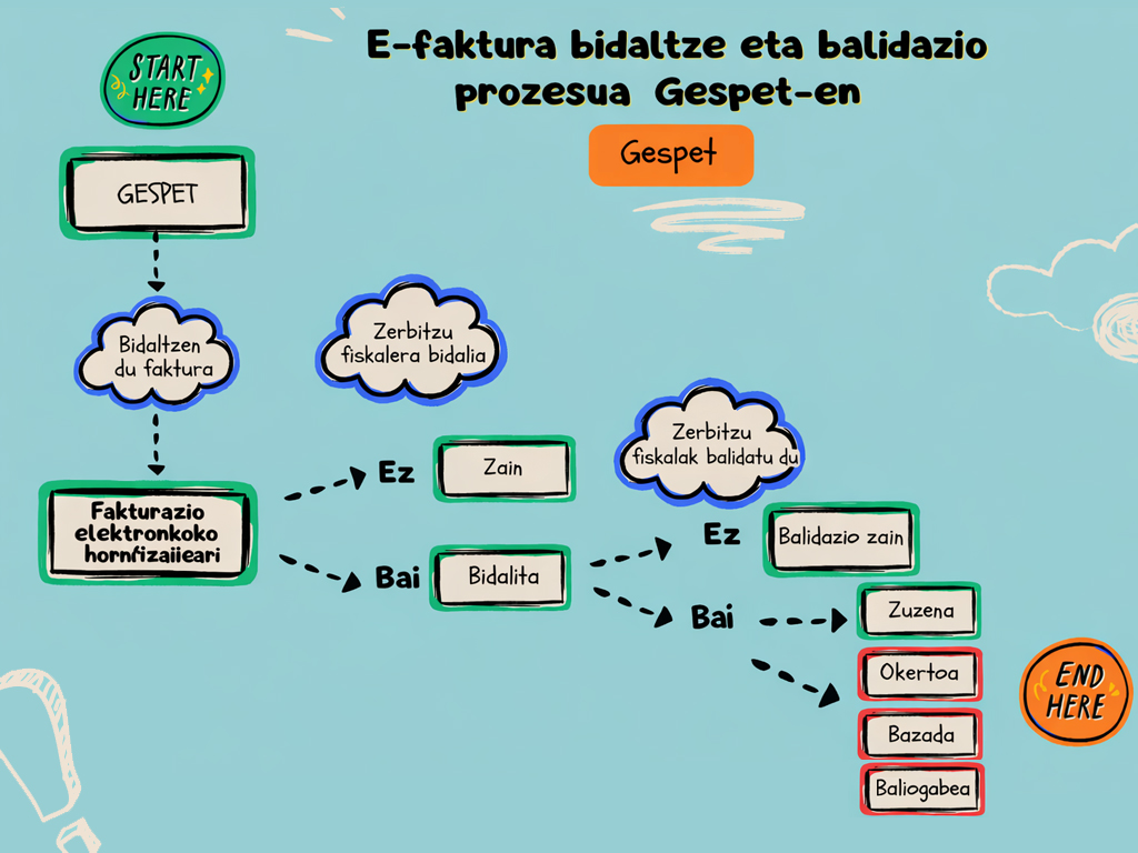 Gespeteko faktura elektronikoaren prozesua