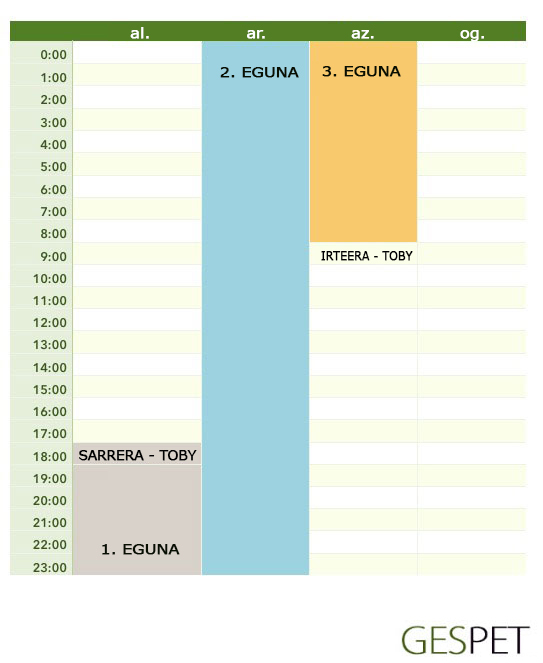 maskoten hoteleko logelen plangintza eta eguneko kobrantza