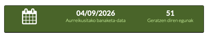 txakurkumeen entrega data eta erreserbaren egoera kudeatzea