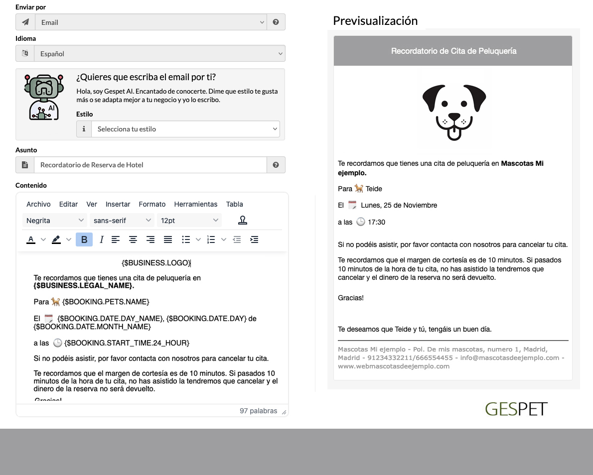 Komunikazio automatizatua maskoten negozioetan