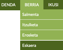 maskoten dendarako softwarean hornitzaileari eskaera berria sortzeko menua