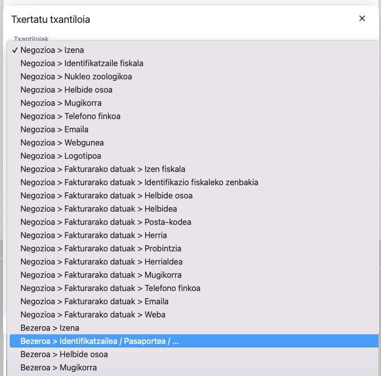 datuak automatikoki betetzen dituzten kontratuak