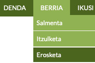 maskota-dendako softwarean erosketa berria erregistratzeko menua