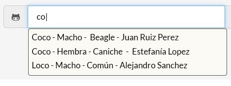 animalien bilaketa aurreratua arraza eta sexuaren arabera