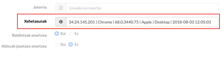 online erreserben datu babes erregistroa