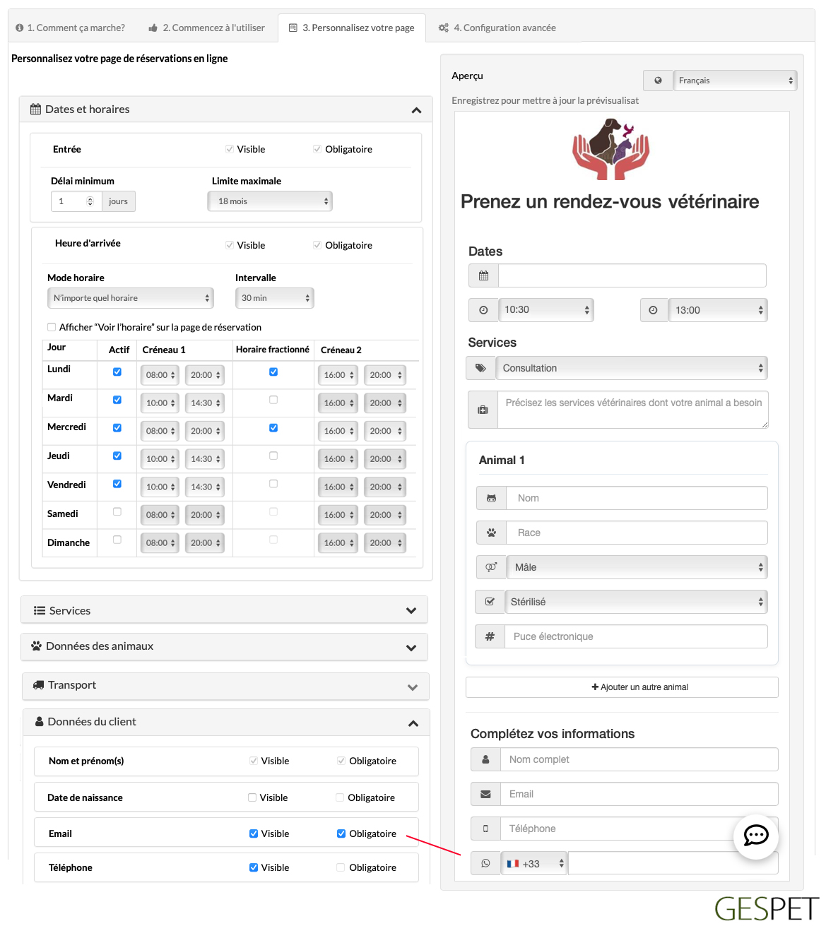 veterinary online booking software