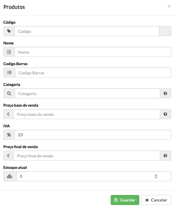 pet shop app configurar produtos para animais