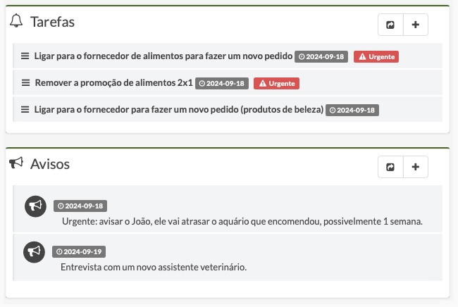 Agenda profissional para cuidados de cães